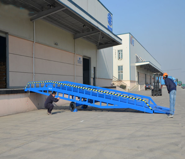 资溪移动式登车桥应用